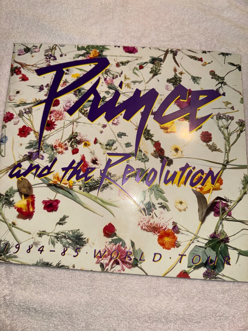 Prince and The Revolution Floral Tour Art Program- Purple Rain —